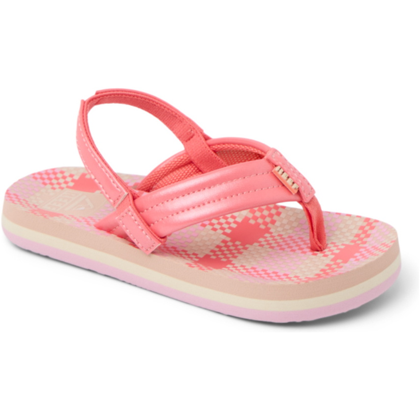 2025 Reef Little Ahi Sandales CJ6516 - Pink Plaid